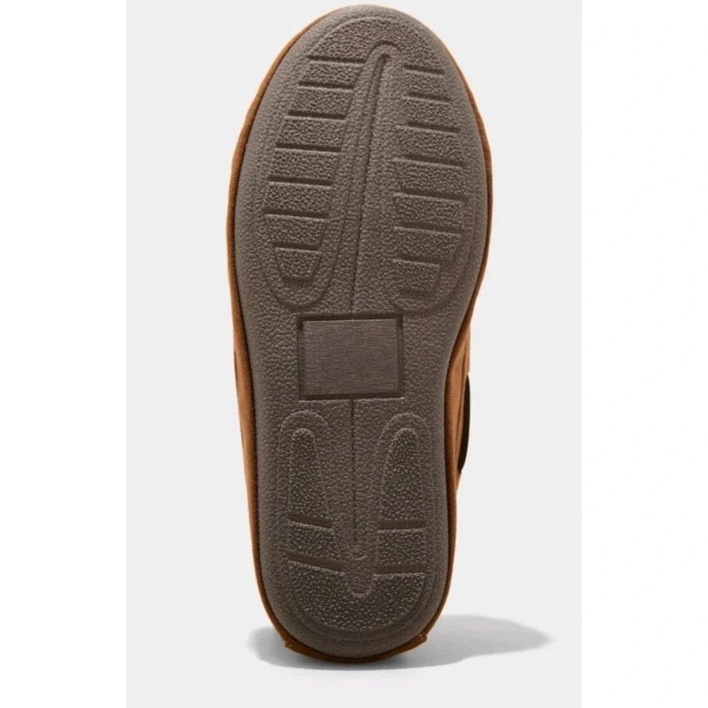 cat & Jack Boys Youth Lionel Moccasin Chestnut Slippers size 13